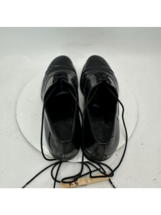 Prada Men Size 10 Black Leather lace Up Cap Toe Oxford Dress Shoes main image 11
